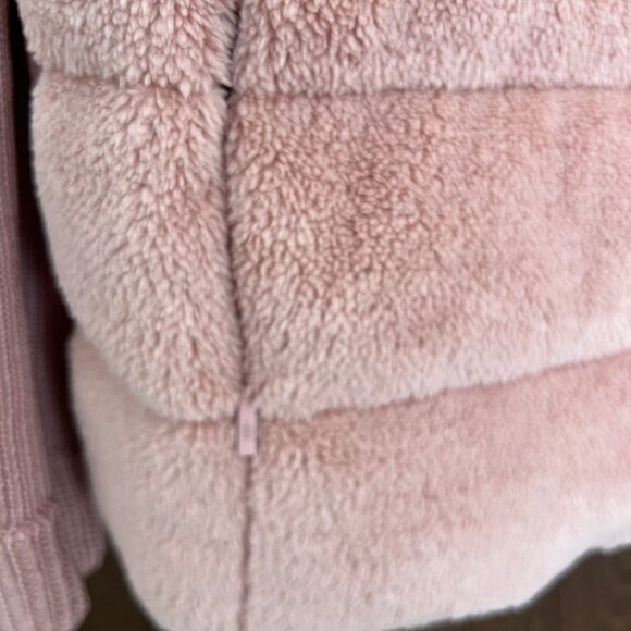 Moncler Down-Paneled Faux Fur And Wool Cardigan - Grey - Picture 8 of 12